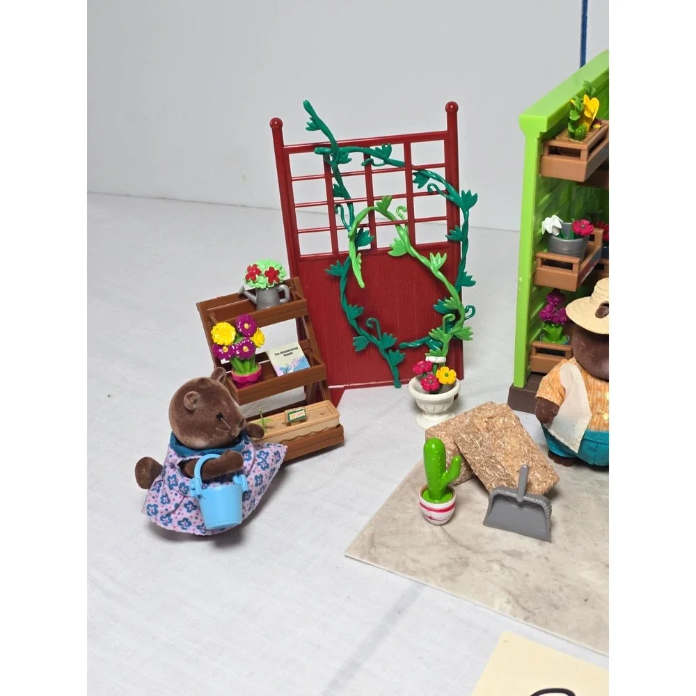 Li'l Woodzeez-Li'l Petals Flower Shop Playset Accessories Critters Beavers Set